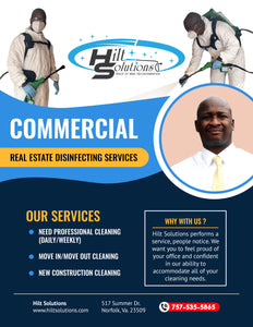 Commercial/Real Estate Disinfecting Service under 3000sq ft